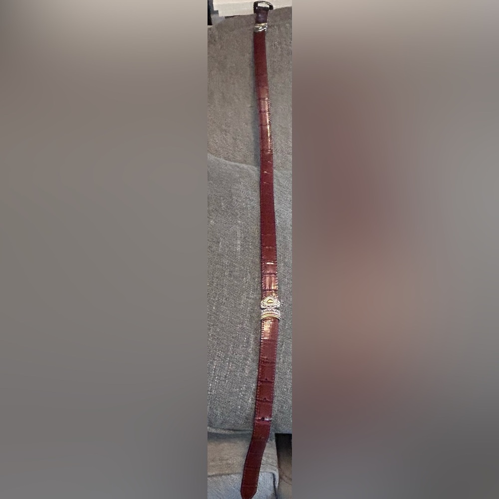 Brown and black Leather toggle Belt size XL